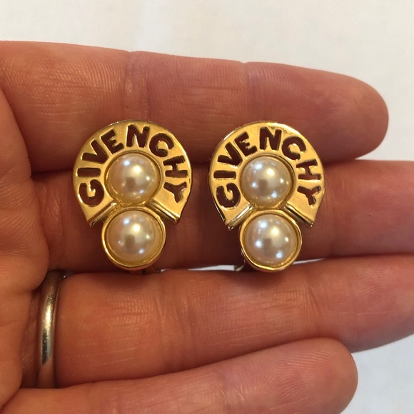 Givenchy Jewelry - RETRO Authentic Givenchy Faux Pearl Earrings